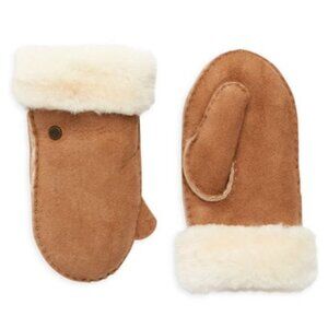 NEW UGG Kid Sheepskin Suede Fur Cuff Mittens